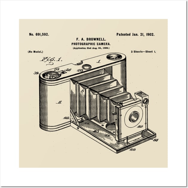 Kodak Brownie Camera 1902 Wall Art by vokoban